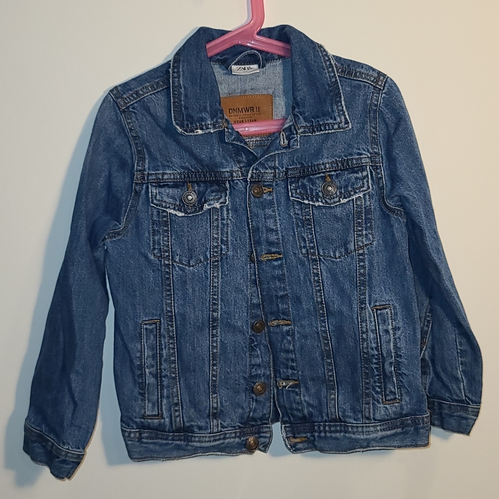Zara Boys denim jacket Size 7 or 122 cm